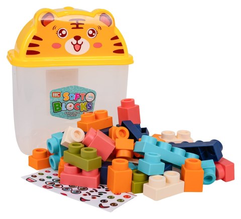 Zestaw Miękkich Klocków 44el. + Opakowanie Tygrysek