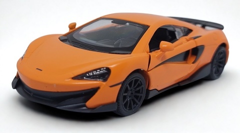 McLaren 600LT Orange Auto Kolekcjonerskie Samochód z napędem Pull-Back 1:32