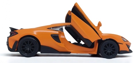 McLaren 600LT Orange Auto Kolekcjonerskie Samochód z napędem Pull-Back 1:32