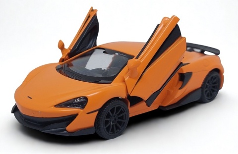 McLaren 600LT Orange Auto Kolekcjonerskie Samochód z napędem Pull-Back 1:32