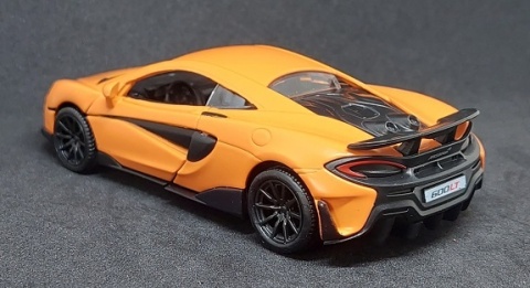 McLaren 600LT Orange Auto Kolekcjonerskie Samochód z napędem Pull-Back 1:32