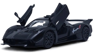 Pagani Huayra R Black Auto Kolekcjonerskie Samochód napęd Pull-Back 1:32