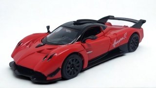 Pagani Huayra R Red Auto Kolekcjonerskie Samochód napęd Pull-Back 1:32
