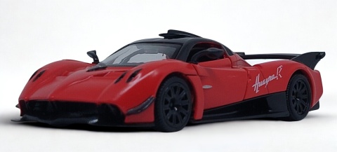 Pagani Huayra R Red Auto Kolekcjonerskie Samochód napęd Pull-Back 1:32
