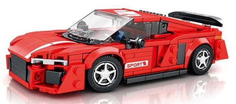 Reobrix R8 zestaw klocków konstrukcyjnych sportowe auto dla dzieci 14+