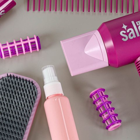 Zestaw fryzjerski dla dzieci suszarka prostownica 16 elementów