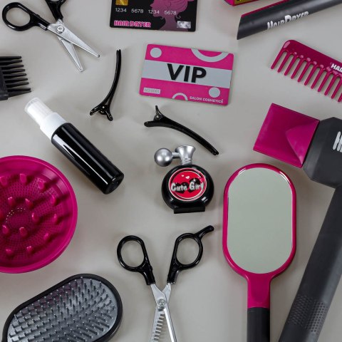 Zestaw fryzjerski dla dzieci suszarka prostownica 20 elementów