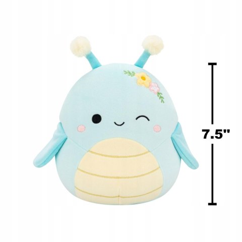 Squishmallows Giles Maskotka Pluszak Niebieski KONIK POLNY z Kwiatami 19 cm