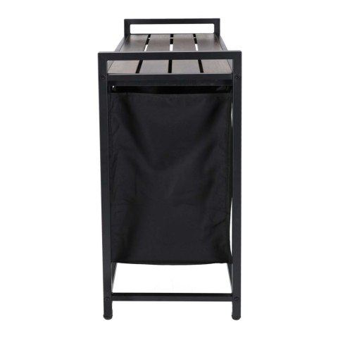 Kosz na pranie bieliznę 2 komory z półką blatem pojemnik loft 76l