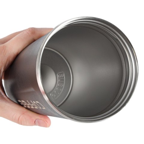 Kubek termiczny z ustnikiem termos LED 500ml czarn