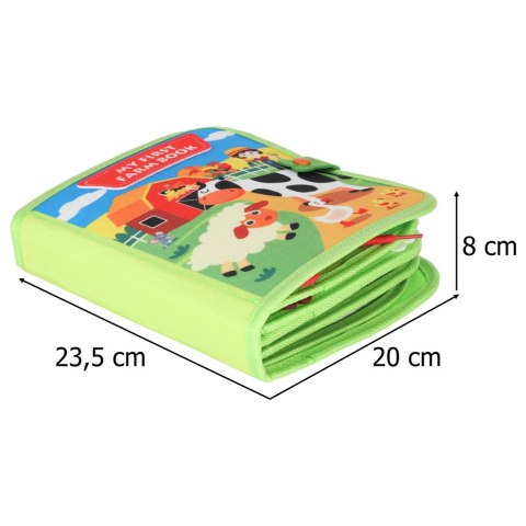 Książeczka sensoryczna edukacyjna manipulacyjna farma
