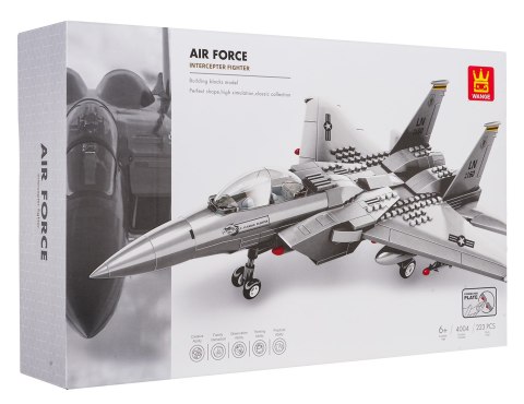 Klocki Myśliwiec F-15 Eagle Fighter 223 el. – Samolot do Składania