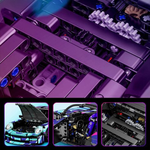 Klocki Techniczne Racing Car Lightning Snake – Sportowy Model Auta