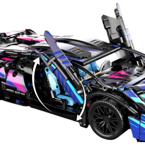 Klocki Auto Sportowe 1280 el – Zestaw Konstrukcyjny dla Dzieci od 6 Lat