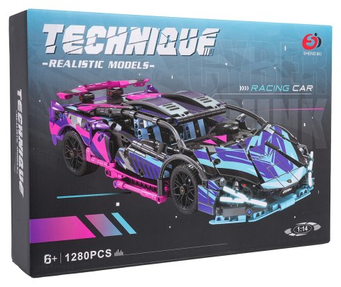 Klocki Auto Sportowe 1280 el – Zestaw Konstrukcyjny dla Dzieci od 6 Lat