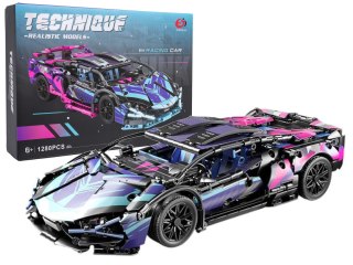 Klocki Auto Sportowe 1280 el – Zestaw Konstrukcyjny dla Dzieci od 6 Lat