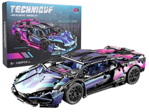 Klocki Auto Sportowe 1280 el – Zestaw Konstrukcyjny dla Dzieci od 6 Lat