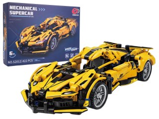 Klocki Auto Sportowe Żółte 422el. samochód z klocków