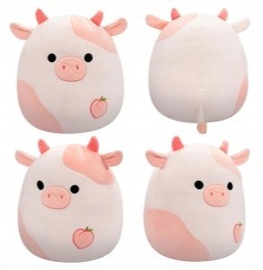 Squishmallows 35cm Lilaz Krowa Brzoskwiniowa - Duży Miękki Pluszak Premium