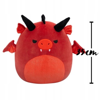 Squishmallows Smok Salami 35 cm Wyjątkowa Maskotka Premium Czerwony Pluszak