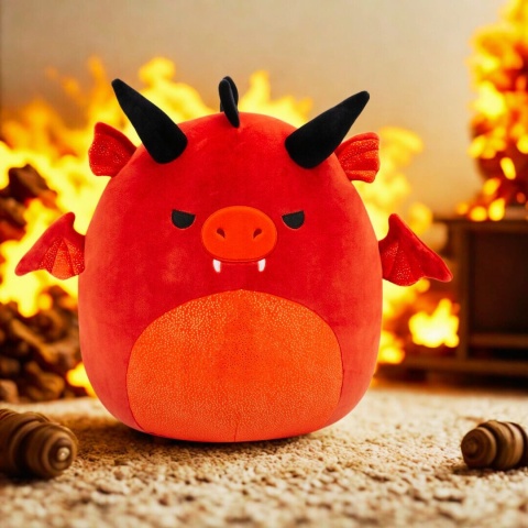 Squishmallows Smok Salami 35 cm Wyjątkowa Maskotka Premium Czerwony Pluszak