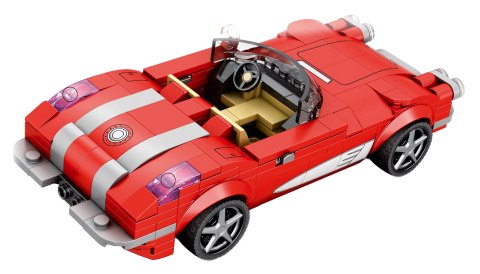 Zestaw Klocków Konstrukcyjnych Reobrix Auto Kabriolet Czerwony 311 el.
