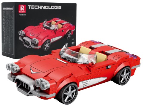Zestaw Klocków Konstrukcyjnych Reobrix Auto Kabriolet Czerwony 311 el.