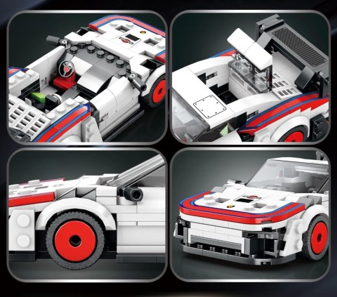 Zestaw Klocków Konstrukcyjnych Reobrix Auto Sportowe Białe 346el. 14+