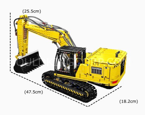 Koparka z klocków 2169el. zdalnie sterowana Mould King