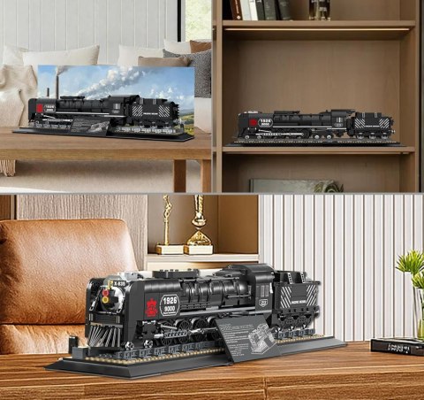 Zestaw Klocków Lokomotywa Retro 1546el.