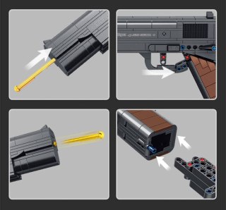 Klocki Militaria Pistolet 333 el – kreatywna zabawka konstrukcyjna dla dzieci