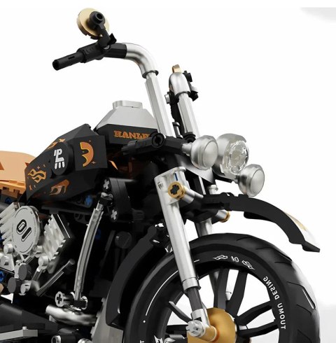 Zestaw Klocków Motocykl Czarny 455el.