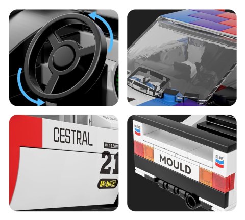 Klocki Mould King Auto Sportowe Białe 411 el. Box Wystawowy