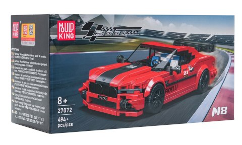Mould King Zestaw Klocków 481 el – Czerwony Samochód Sportowy