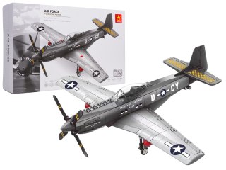 Samolot Klocki Myśliwiec P-51 Mustang 258 elementów Wange