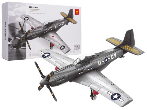 Samolot Klocki Myśliwiec P-51 Mustang 258 elementów Wange