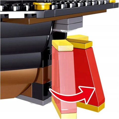 Statek Piracki z klocków 968 el. – żaglowiec do Złożenia Zestaw Klocków