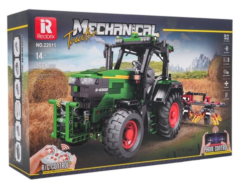 Zestaw Klocków Traktor Zielony + Akcesoria 1828el.