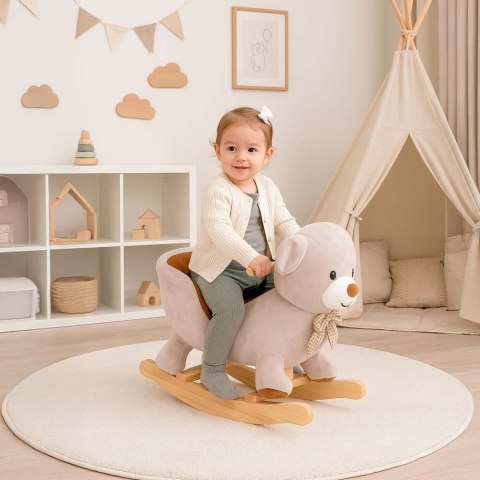 Miś na biegunach bujak pluszowy z miękkim siedziskiem