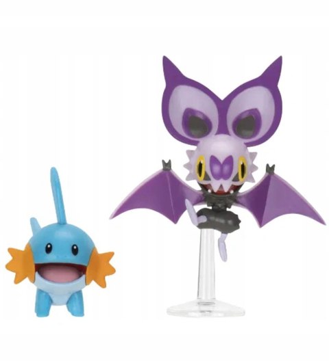 Pokémon Zestaw 2-Pack Figurki Bitewne Noibat & Mudkip - Oryginalne Jazwares