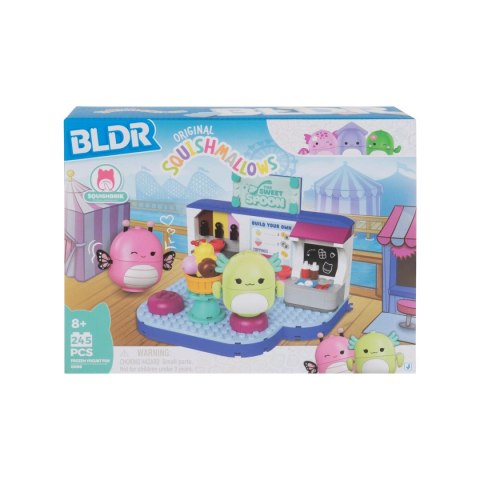 Squishmallows BLDR – 245 klocki Andreina i Mipsy w słodkiej lodziarni
