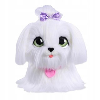 FurReal Go Go Pupy - Interaktywny Biały Piesek na Smyczy + Akcesoria