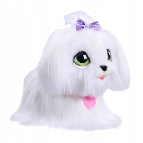 FurReal Go Go Pupy - Interaktywny Biały Piesek na Smyczy + Akcesoria