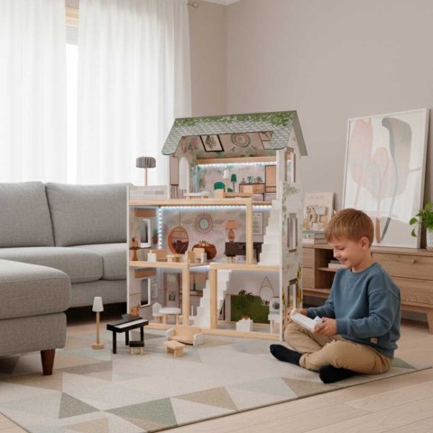 LULILO Domek dla lalek drewniany FLORO boho LED 78cm