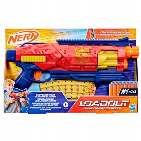 NERF Loadout Shadowspeed Recon Blaster + 14 Strzałek N1 Taktyczna wyrzutnia