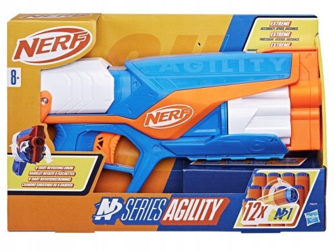 NERF N Series Agility - Wyrzutnia + 12 Strzałek N1, Precyzyjna i Szybka