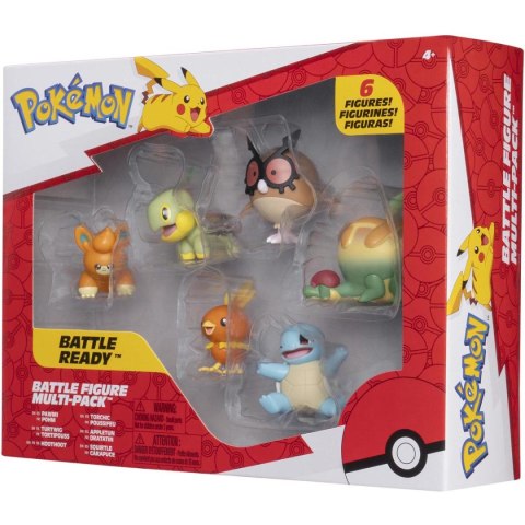 Pokémon 6 figurek bitewnych – Pawmi, Squirtle, Torchic, Turtwig i inni