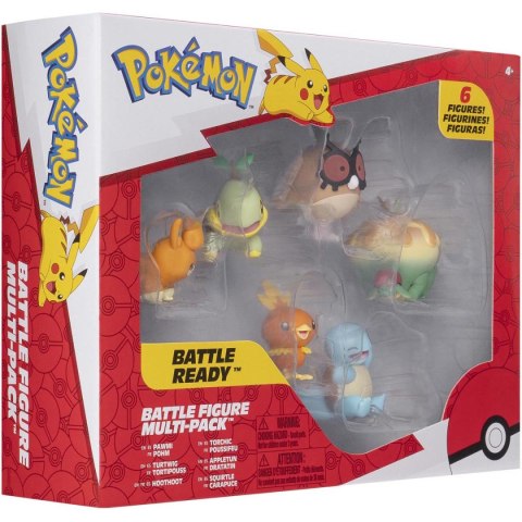 Pokémon 6 figurek bitewnych – Pawmi, Squirtle, Torchic, Turtwig i inni
