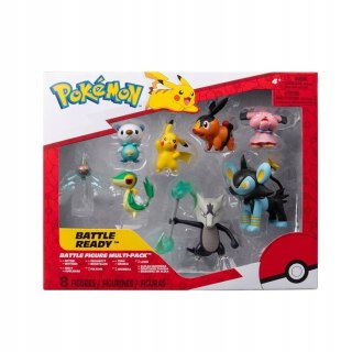 Pokémon Zestaw 8 Figurek Bitewnych Pikachu, Marowak, Luxio Figurki Multipak