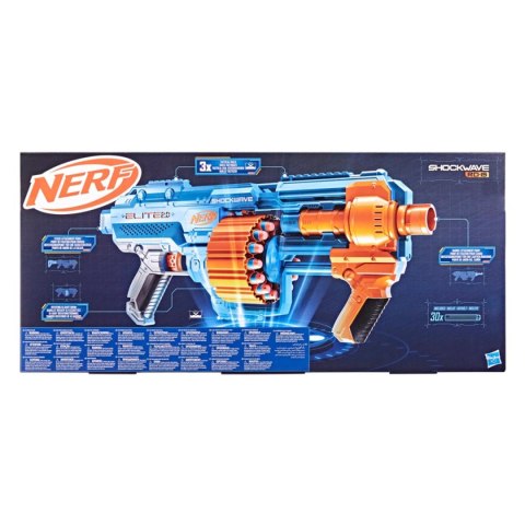 Nerf Elite 2.0 Shockwave RD-15 karabin wyrzutnia bębenkowa